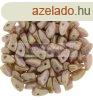 Czech Mates Prong - Alabaster Rose Bronze Luster - 3x6mm