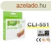 Canon -hoz, CLI-551XL Y (srga) utngyrtott !CHIPES! tintap