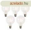 5 db-os E27-es okos LED izz szett G95 4,5W 470lm 2700-6500K