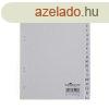 Regiszter, PP, A5, 20 rszes, A-Z, DURABLE, szrke