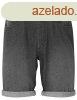 WOMBAT Frfi farmer rvidnadrg - Fekete denim | 2XL