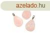 Felezett csepp medl rzsakvarc 2x3,5-4cm (MDG)
