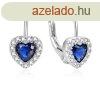 Beneto Gyengd ezst szv alak flbeval AGUC2590DL