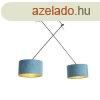 Fgglmpa fekete kk s arany brsony rnykolval 35 cm 2-