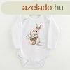 Baba body nyomtatssal New Baby Nyuszi virggal