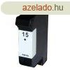 HP -hez Nr.15 (C6615D) utngyrtott fekete tintapatron, ~900