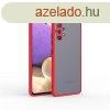 Samsung A35 5G manyag tok, Piros-fekete