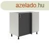Benita 1 ajts Als konyhaszekrny Antracit-Fehr 98x50x80 c