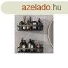 Zuhanypolc kszlet, 2 db-os tbbfunkcis alumnium polc szet