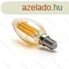 Aigostar LED Filament izz C35 E14 4W 2200K Borostyn brva