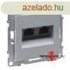 Legrand Suno 2xRJ45 Cat. 6A UTP csatlakozaljzat alumnium, 