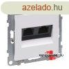 Legrand Suno 2xRJ45 Cat. 6A UTP csatlakozaljzat fehr, Legr