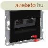 Legrand Suno 2xRJ45 Cat. 6A STP csatlakozaljzat fekete, Leg