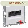 Legrand Suno 2xRJ45 Cat. 6A STP csatlakozaljzat fehr, Legr