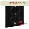 Legrand Suno 2x2P+F csatlakozaljzat biztonsgi zsaluval, eg