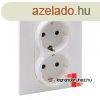 Legrand Suno 2x2P+F csatlakozaljzat biztonsgi zsaluval, eg