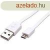 Minsgi USB KBEL 2.0 A dug - micro B fehr 1m (28AWG/1P+2