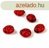 Cseh prselt egyedi formk - Katica - Red - 10x7mm