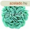 Crescent gyngy - Ktlyuk flhold - Turquoise Green - 10mm