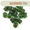 Cseh Pellet gyngy - Emerald Picasso -4x6mm