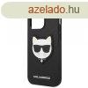 Karl Lagerfeld PU Saffiano Choupette Head Apple iPhone 14 Pr