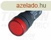 LED-es jelzlmpa, piros 230V DC, d=16mm