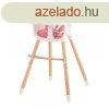 Kinderkraft etetszk Sienna 2in1 fa lbbal pink