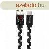 USB kbel Disney - Minnie USB - MicroUSB adatkbel 1m fekete