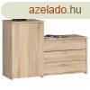 Elszoba btor cptrolval - Akord Furniture S16 - sonoma 