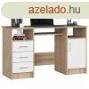 rasztal - Akord Furniture - 124 cm - sonoma tlgy / fehr