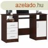 rasztal - Akord Furniture - 124 cm - wenge / fehr