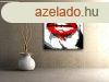 Kzzel festett vszonkpek POP Art RED LIPS  mund  (POP ART)