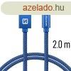 Adatkbel Swissten textil USB-C konnektorral, gyorstlts t