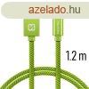 Swissten textil adatkbel USB-C konnektorral, gyorstlts t