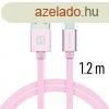 Adatkbel Swissten textil USB-C konnektorral gyorstltssel,