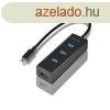 AXAGON HUE-S2C 4x USB 3.0 hub gyorstlts tmogatssal