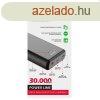 Swissten Power Line Powerbank 30 000 mAh 20W, PD, fekete