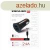 Auts tlt Swissten 2.4A  2x USB + kbel USB-C