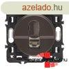 Legrand Cliane 2xRJ45 Cat. 6 STP csatlakozaljzat, grafit C