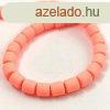 Polimer gyngy szlon - Neon Peach - 6mm