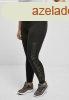 Urban Classics Ladies High Waist Branded Leggings black/blac