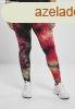 Urban Classics Ladies Tie Dye High Waist Leggings darkpink/b