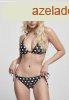 Urban Classics Ladies Pattern Bikini polkadots black