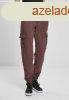 Urban Classics Ladies High Waist Cargo Pants cherry