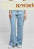 Urban Classics Ladies High Waist Straight Denim Cargo Pants 