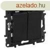 Legrand Nilo Step csillrkapcsol, 10AX, fekete, Legrand 86