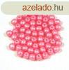 Cseh prselt goly gyngy - pearl shine light pink - 3mm
