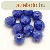 Cseh csiszolt goly gyngy - Sapphire Luster - 8mm