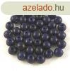 Cseh prselt goly gyngy - Dark Cobalt - 4mm