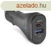 SBS Autadapter USB/USB-C, 2,1 A/3,1 A, fekete